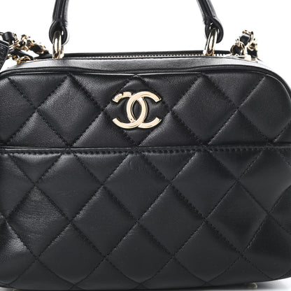 Chanel Lambskin Quilted Small Trendy CC Bowling Bag Black 9 of 13