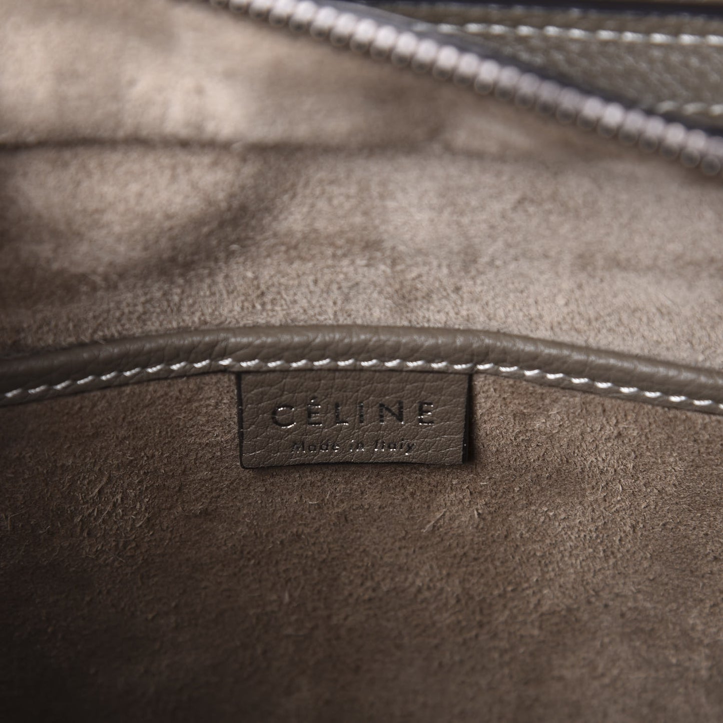 Drummed Calfskin Nano Luggage Souris