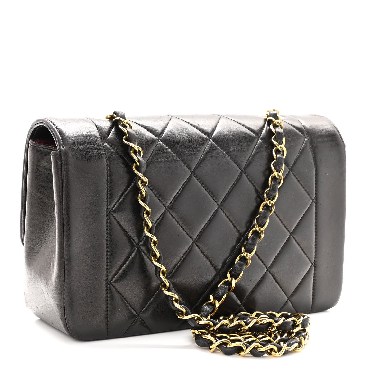 Chanel Lambskin Quilted Small Single Flap Black 2 of 9