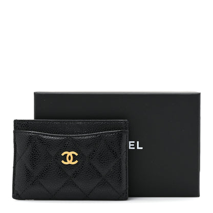 Chanel Caviar Quilted Card Holder Black 10 of 10