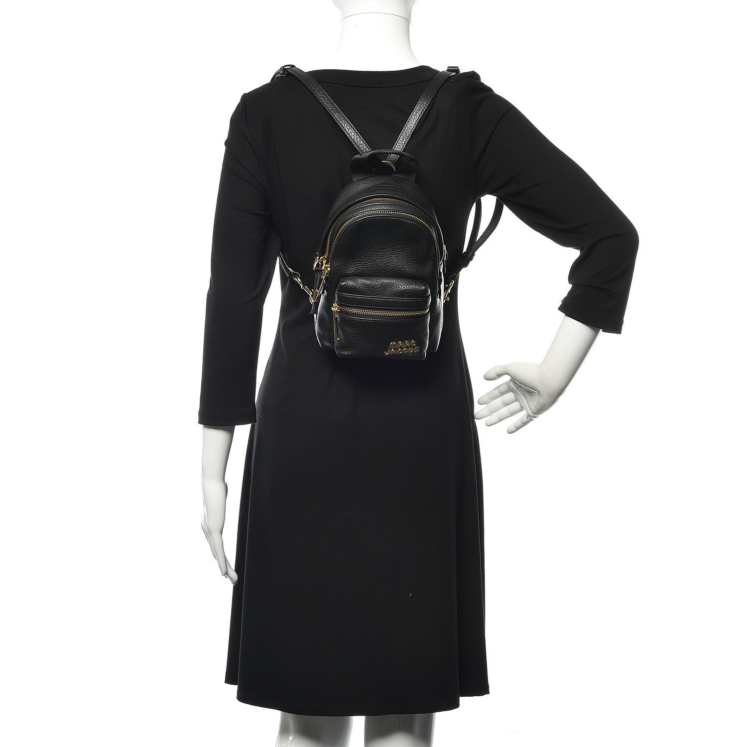 Marc Jacobs Pebbled Calfskin Backpack Black 2 of 11