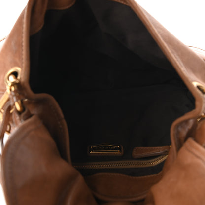 Miu Miu Nappa Matelasse Coffer Hobo Cammello 5 of 11