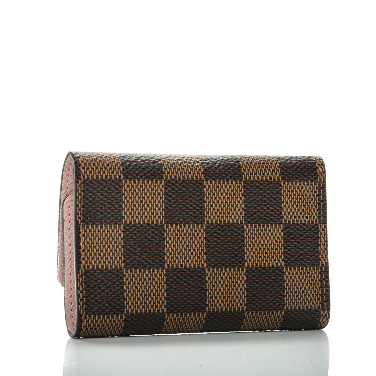 Damier Ebene Multicles 6 Key Holder Rose Ballerine