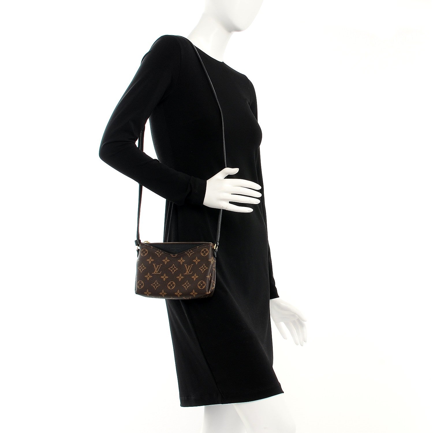 Louis Vuitton Monogram Pallas Crossbody Black 2 of 7