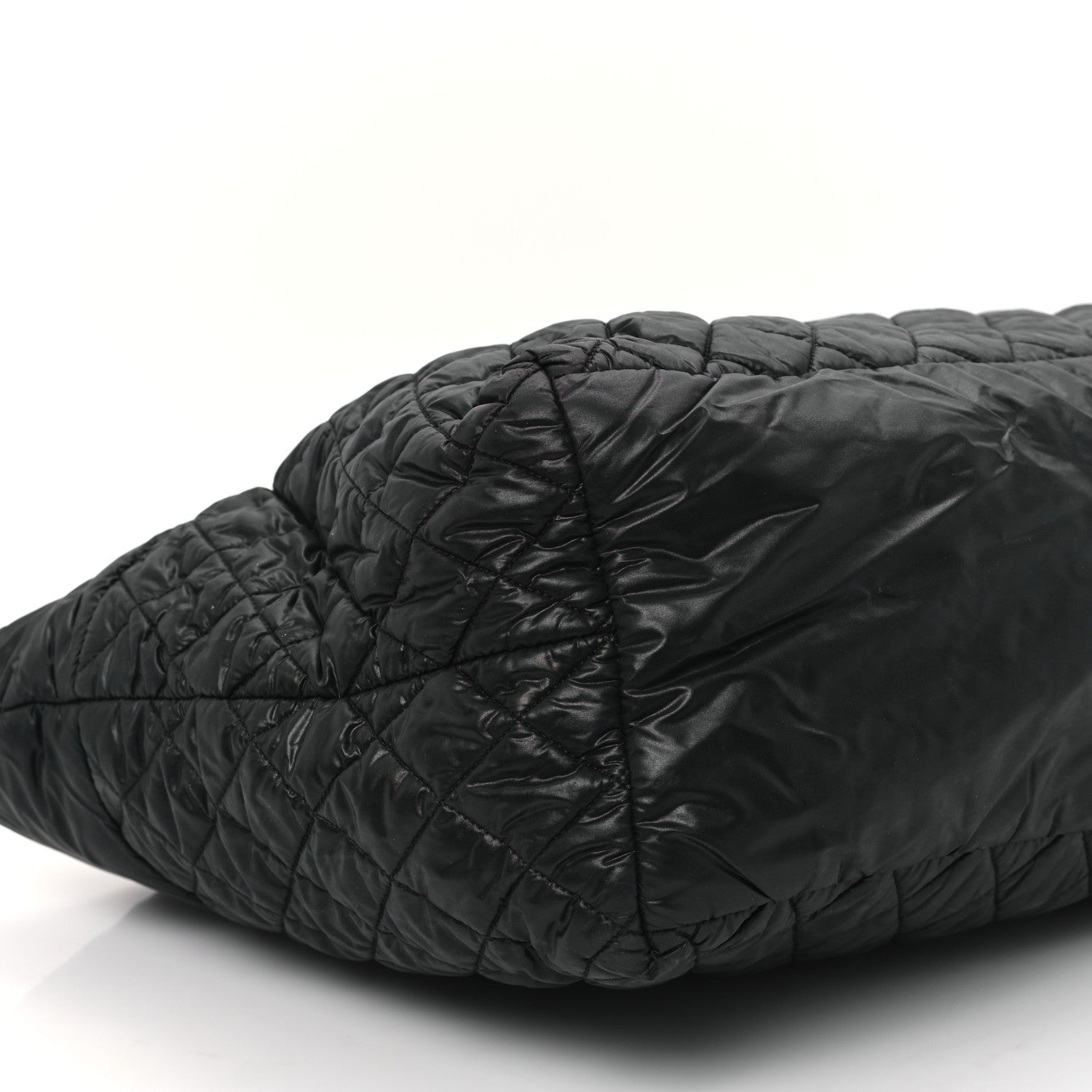 Chanel Nylon Quilted Large Coco Cocoon Tote Black 9 of 14