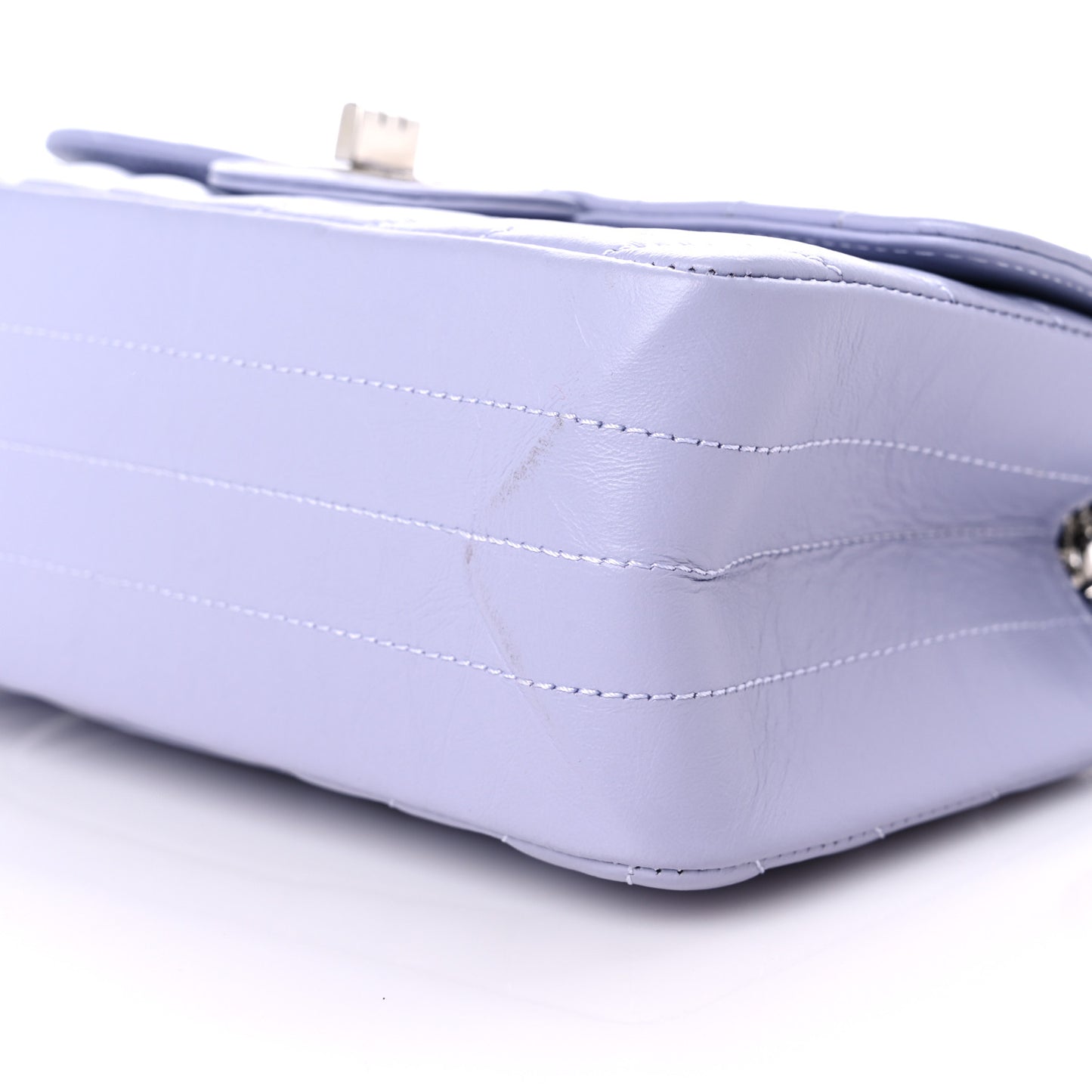 Aged Calfskin Chevron Quilted 2.55 Reissue Mini Flap Light Purple