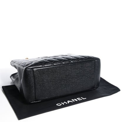 Chanel Caviar Grand Shopping Tote GST Black 4 of 7
