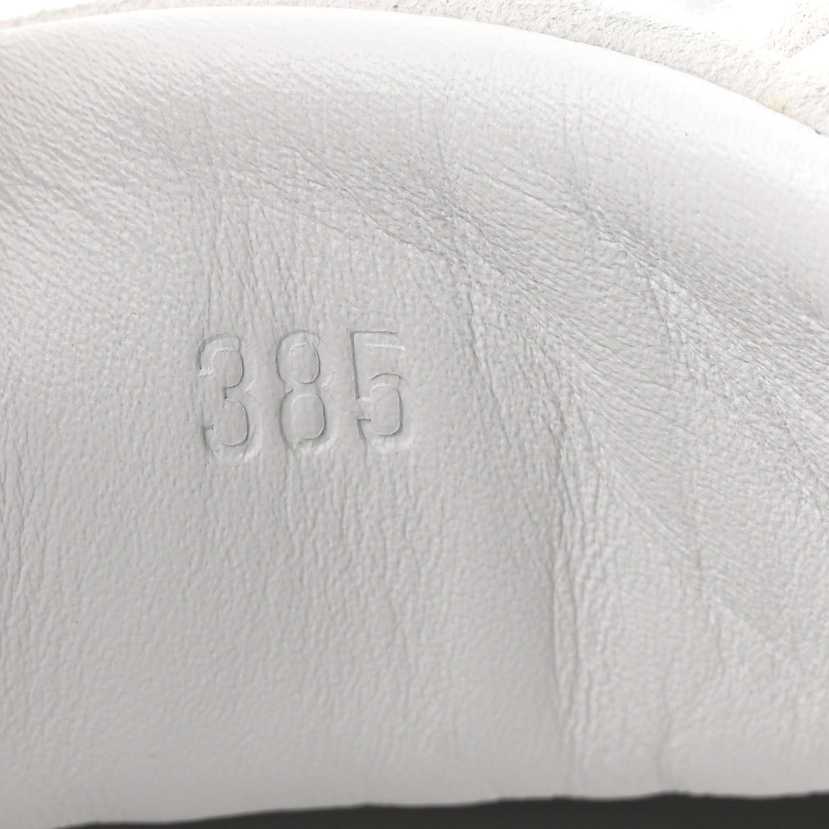 Hermes Sport Goatskin Suede Goatskin Bouncing Sneakers 38.5 White Black 9 of 10
