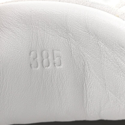 Hermes Sport Goatskin Suede Goatskin Bouncing Sneakers 38.5 White Black 9 of 10