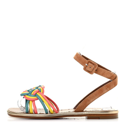 Christian Louboutin Nappa Veau Velours Ella Flat Sandal 36 Multicolor 1 of 7
