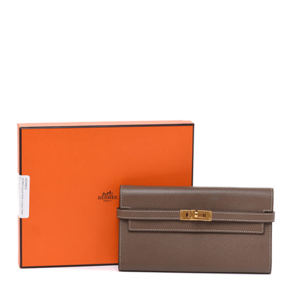Hermes Epsom Kelly Longue Wallet Etoupe 13 of 13