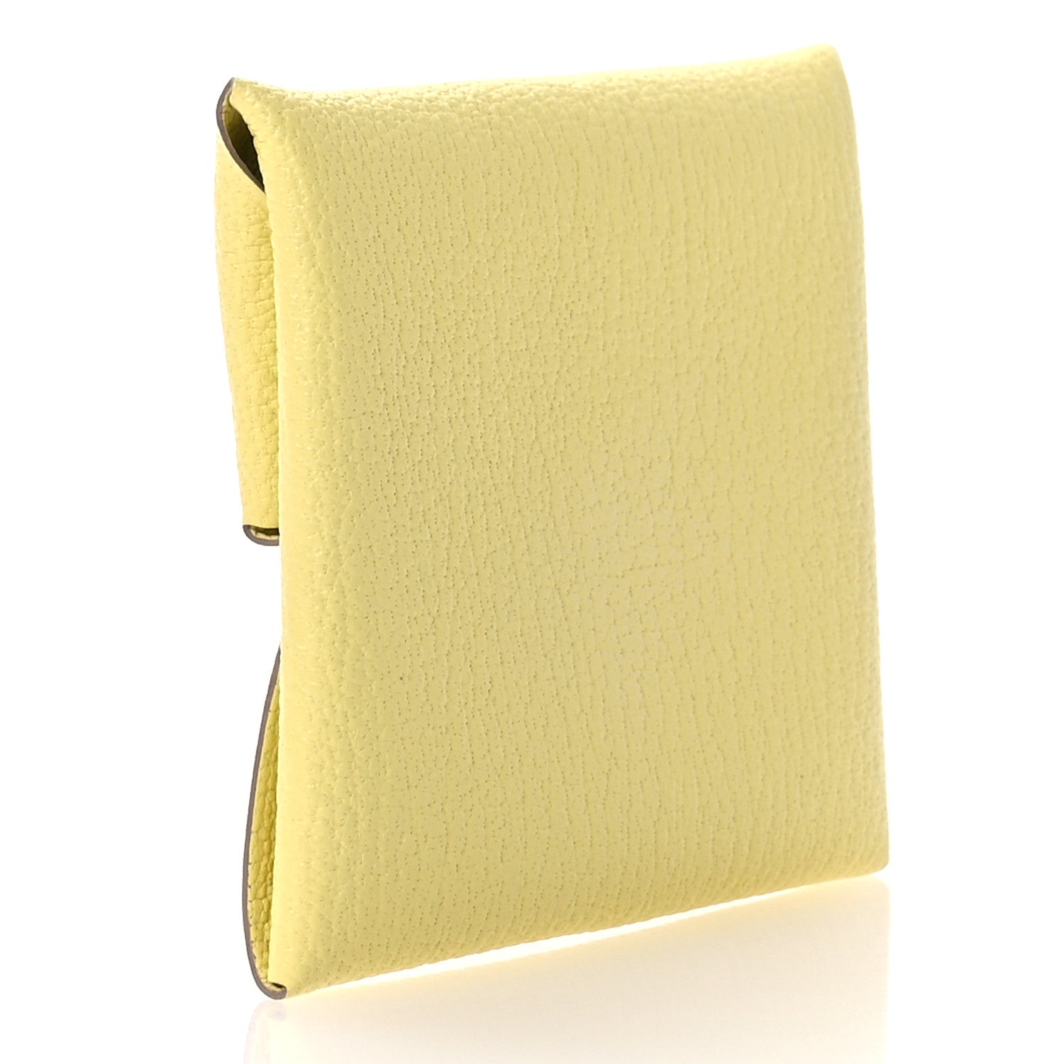 Hermes Chevre Mysore Bastia Coin Purse Lime 3 of 8