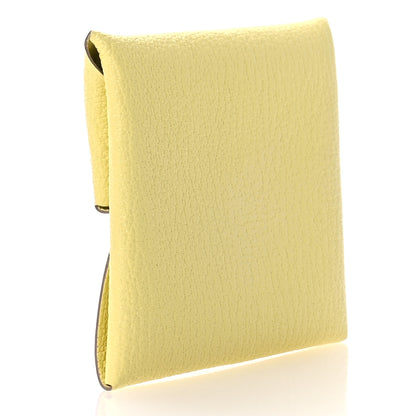 Hermes Chevre Mysore Bastia Coin Purse Lime 3 of 8