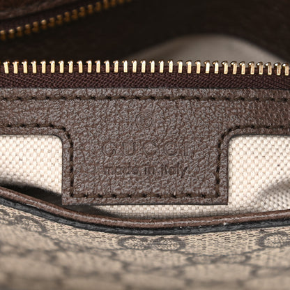 Gucci GG Supreme Monogram Textured Dollar Calfskin Blondie Chain Shoulder Flap Bag Beige Ebony New Acero 6 of 10
