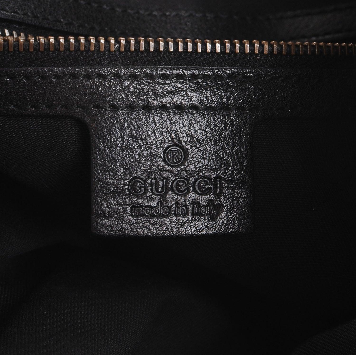 Gucci Pebbled Calfskin Medium Interlocking Icon Shoulder Bag Black 6 of 7