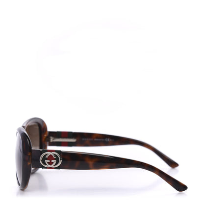 Gucci Optyl Frame Web Oversized Contrast Sunglasses 3644/S Tortoiseshell 3 of 8