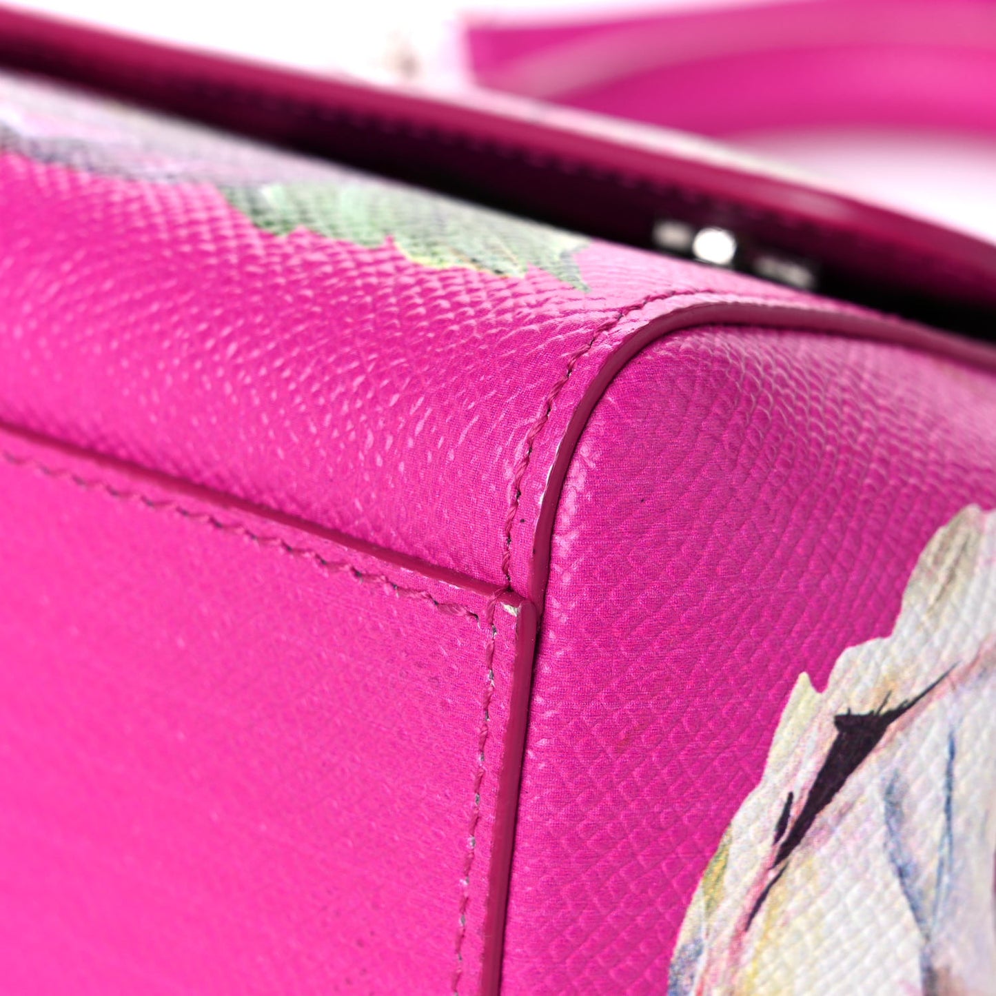 Dauphine Flora Print Small Miss Sicily Satchel Pink