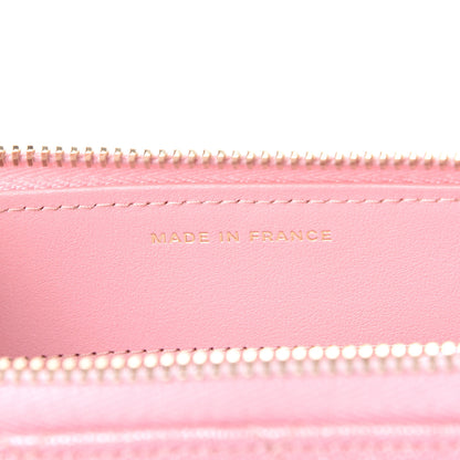 Chanel Iridescent Caviar Quilted Large Zip Around Wallet Pink 6 of 10