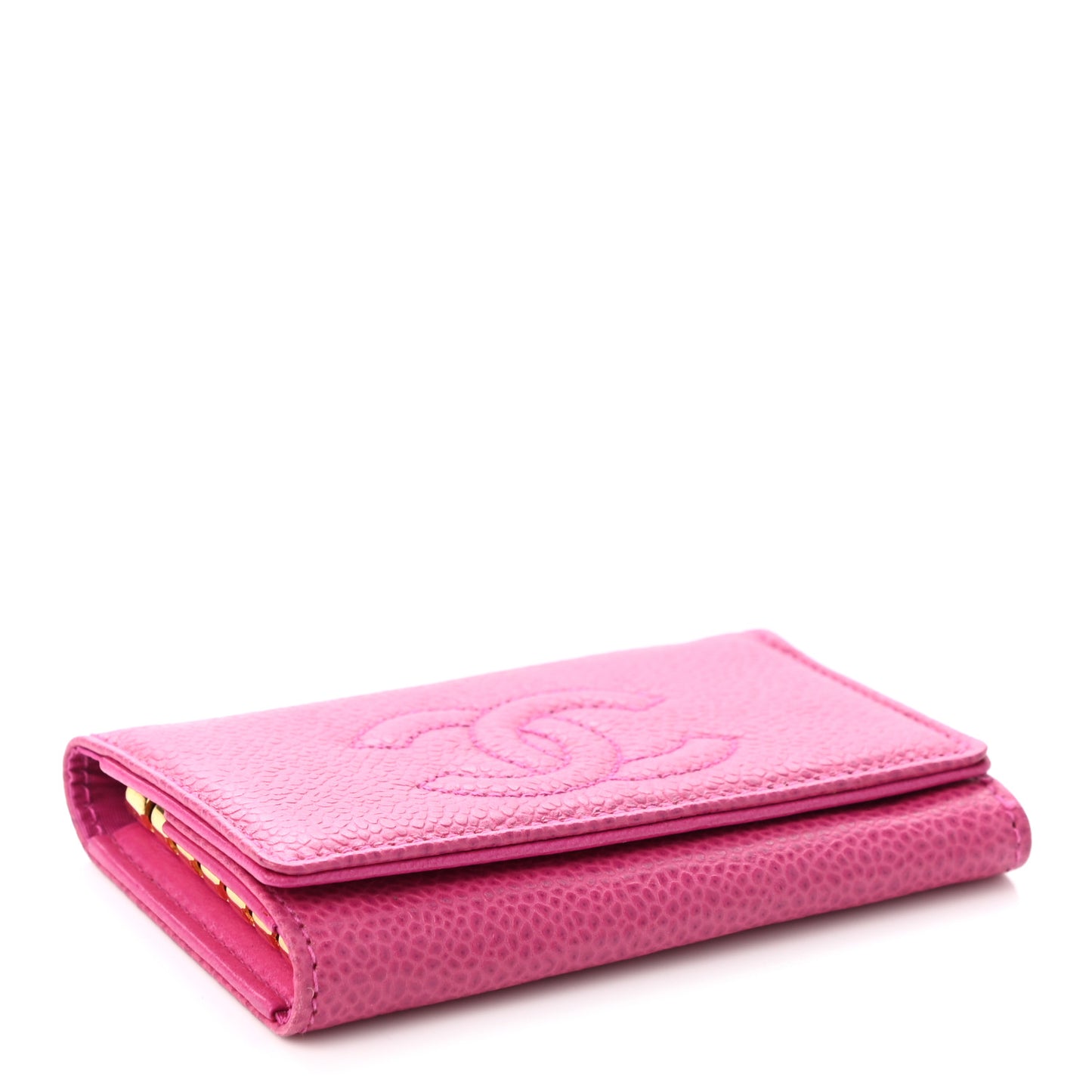 Caviar Timeless CC 6 Key Holder Case Dark Pink