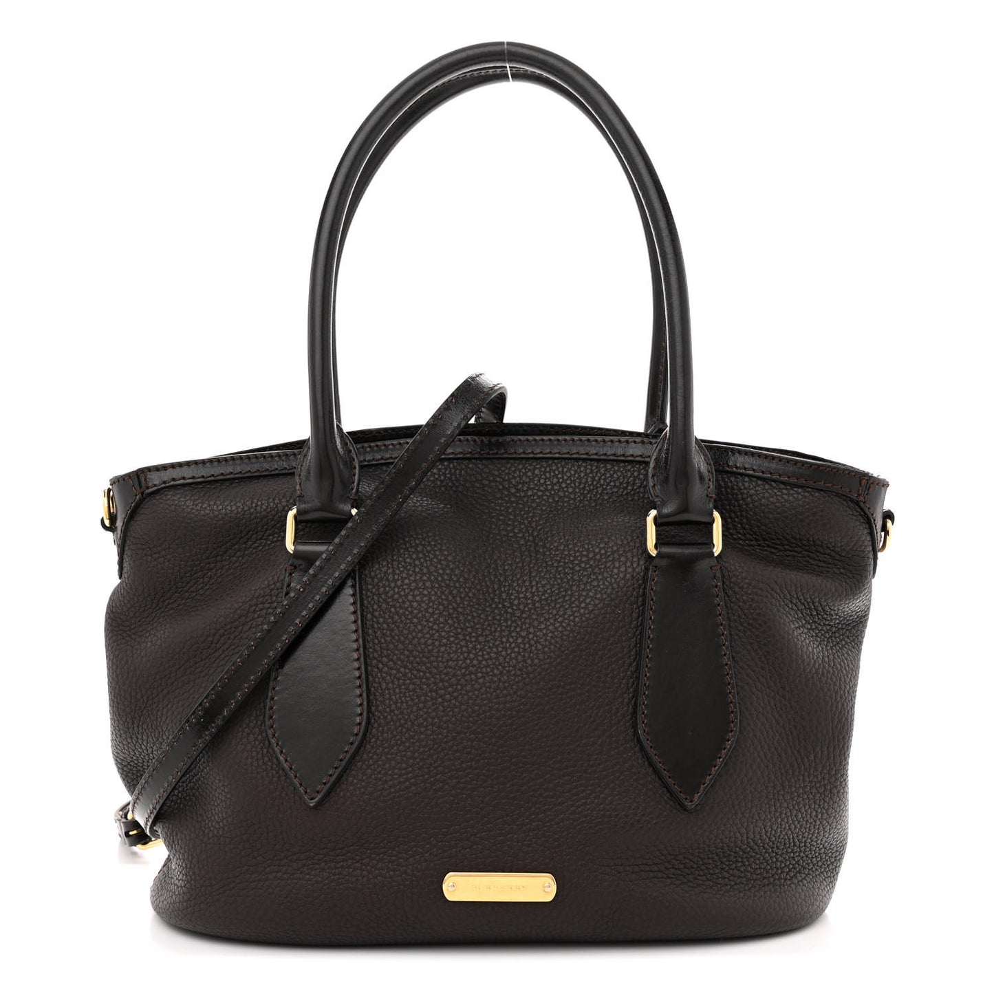 London Grainy Calfskin Medium Baynard Tote Brown