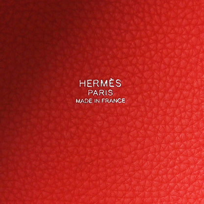 Hermes Taurillon Clemence Picotin Lock 22 MM Rouge Pivoine 6 of 10