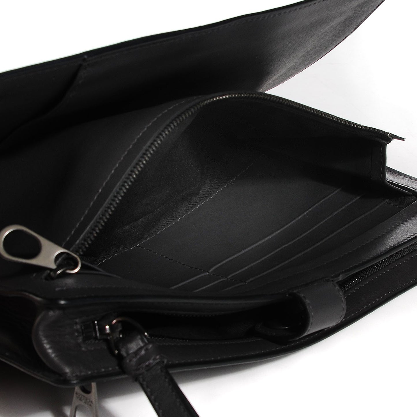 Light Calf Intrecciato Continental Wallet Ardoise