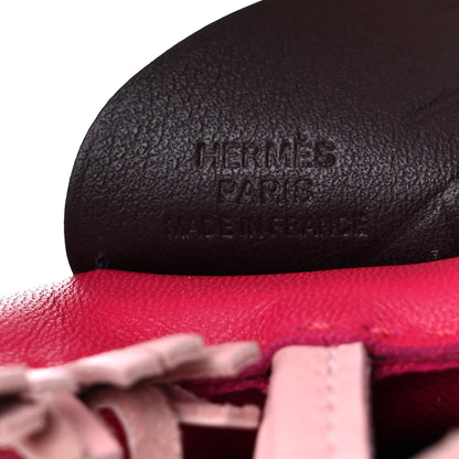 Hermes Milo Lambskin Grigri Rodeo Pegase Horse Bag Charm PM Framboise Rose Sakura Rouge Sellier 3 of 4