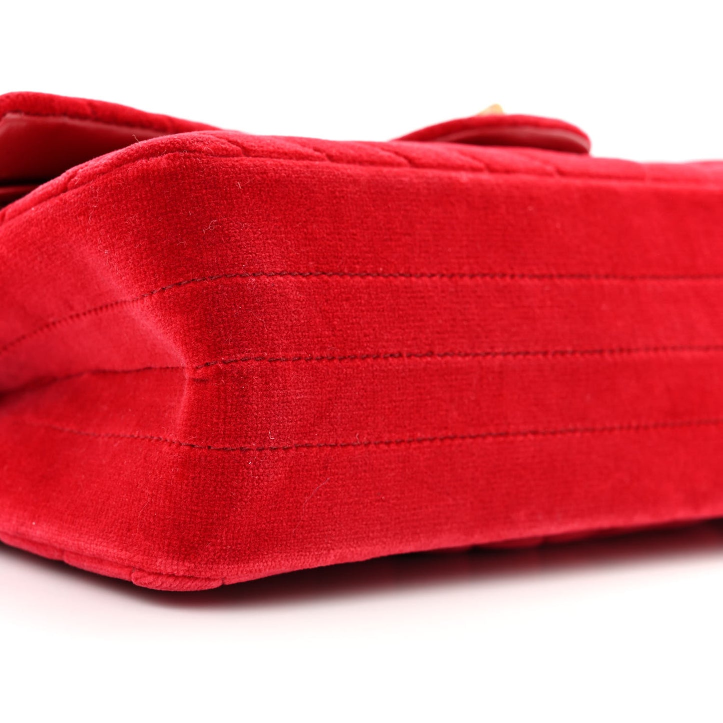 Velvet Chevron Quilted 2.55 Reissue 225 Flap Red