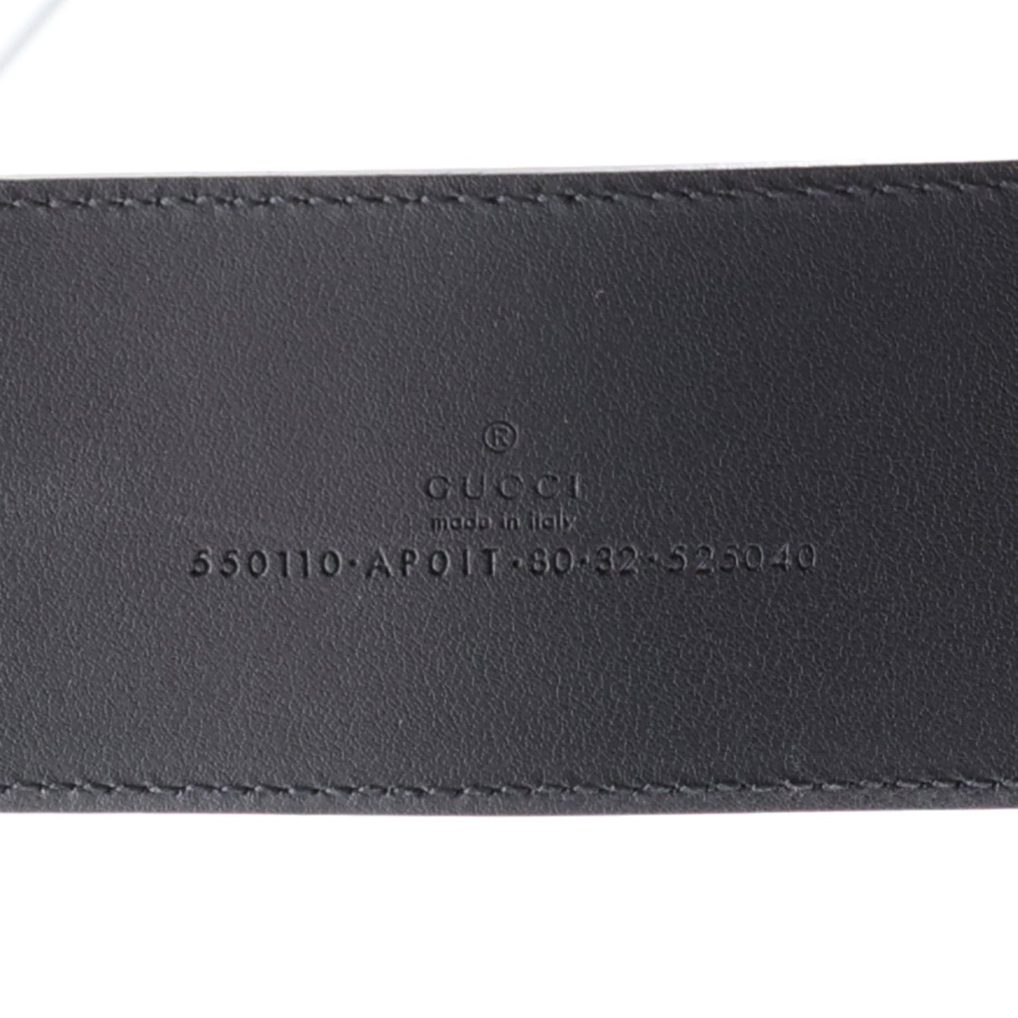 Calfskin Crystal Double G 55mm Belt 80 32 Black
