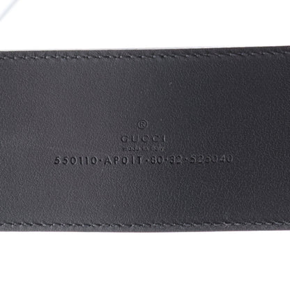 Gucci Calfskin Crystal Double G 55mm Belt 80 32 Black 5 of 6