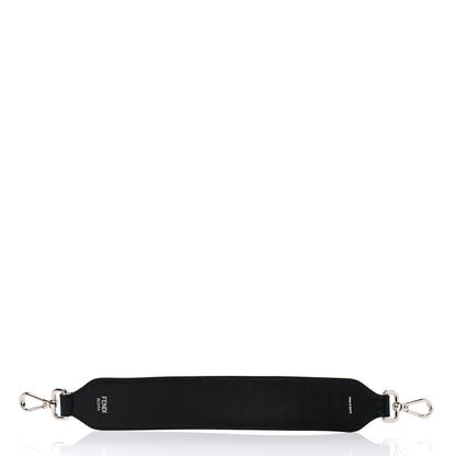 Fendi Velvet Tapestry Calfskin FF Reloaded Mini Strap You White Black 2 of 4