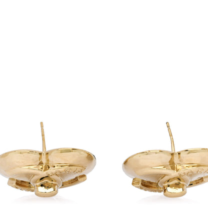 Chanel Metal CC Heart Turnlock Earrings Gold 5 of 6