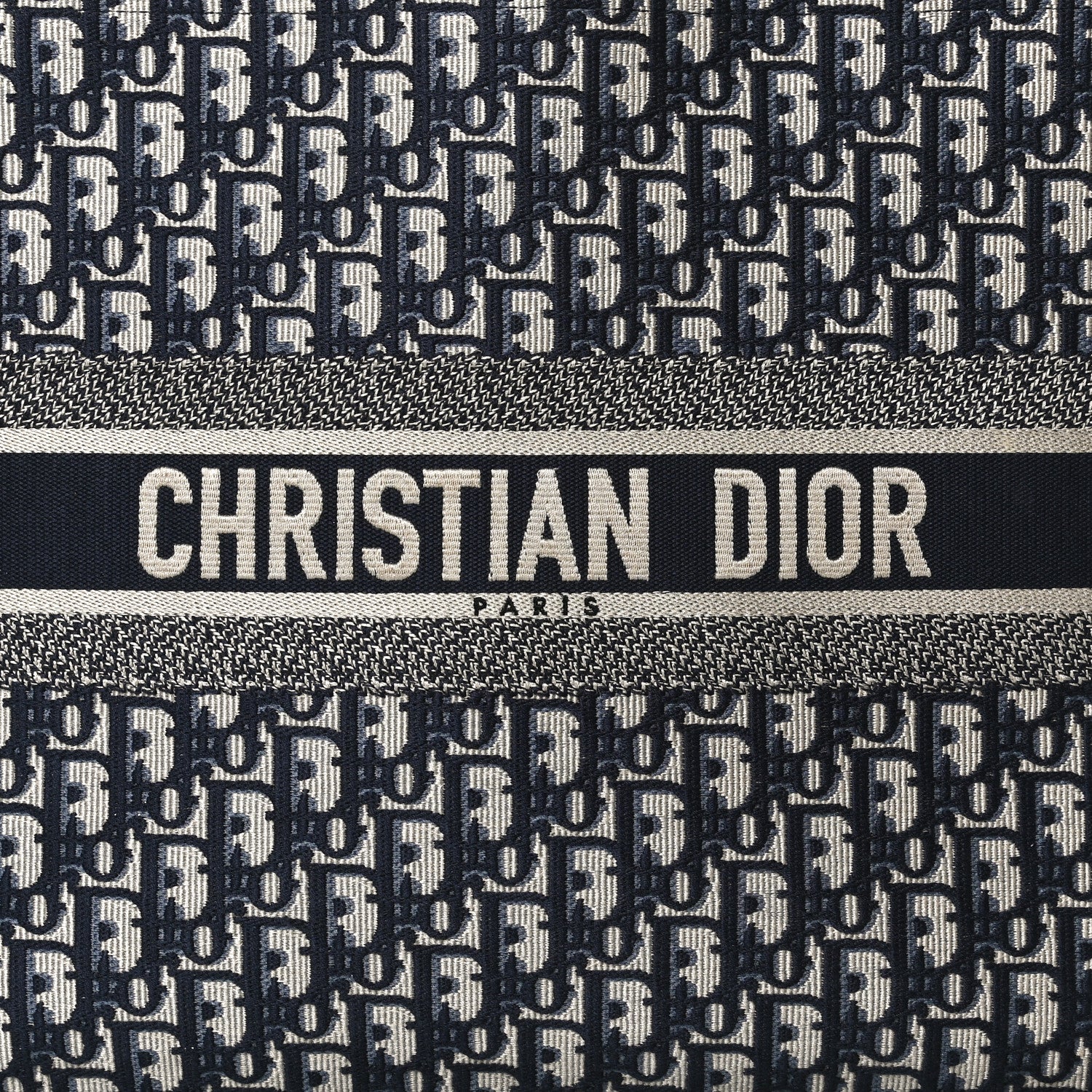 Christian Dior Oblique Book Tote Blue Multicolor 7 of 13