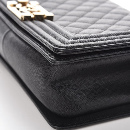 Chanel Caviar Quilted Medium Boy Flap Black 14 of 15