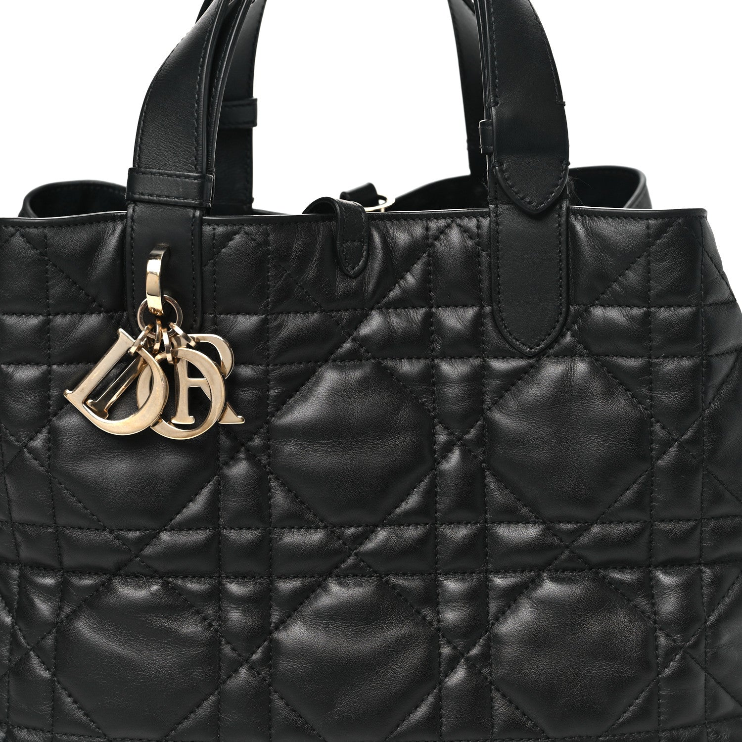 Christian Dior Calfskin Macrocannage Medium Toujours Black 8 of 11