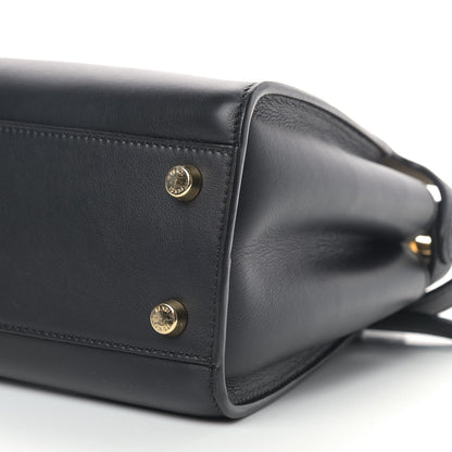 Fendi Vitello Tahiti Burro Medium Peekaboo Iconic Essentially Satchel Black Corda 8 of 11