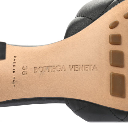 Bottega Veneta Nappa Matelasse Padded Mule Sandals 38 Black 6 of 8