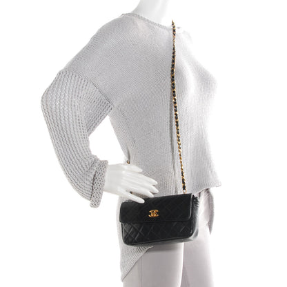 Chanel Lambskin Quilted Mini Rectangular Flap Black 2 of 8