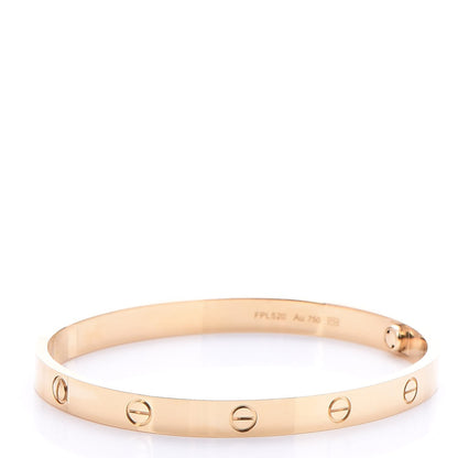 Cartier 18K Yellow Gold LOVE Bracelet 19 3 of 7