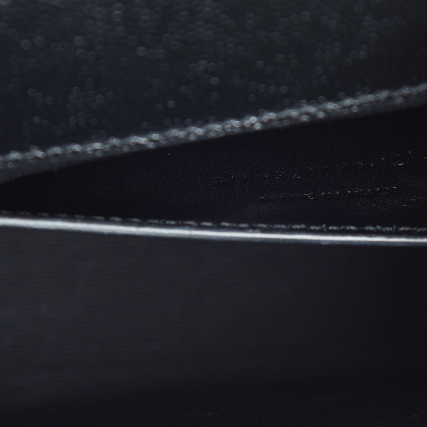 Saint Laurent Grain De Poudre Monogram Cassandre Clutch Black 7 of 13