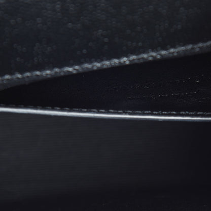 Saint Laurent Grain De Poudre Monogram Cassandre Clutch Black 7 of 13