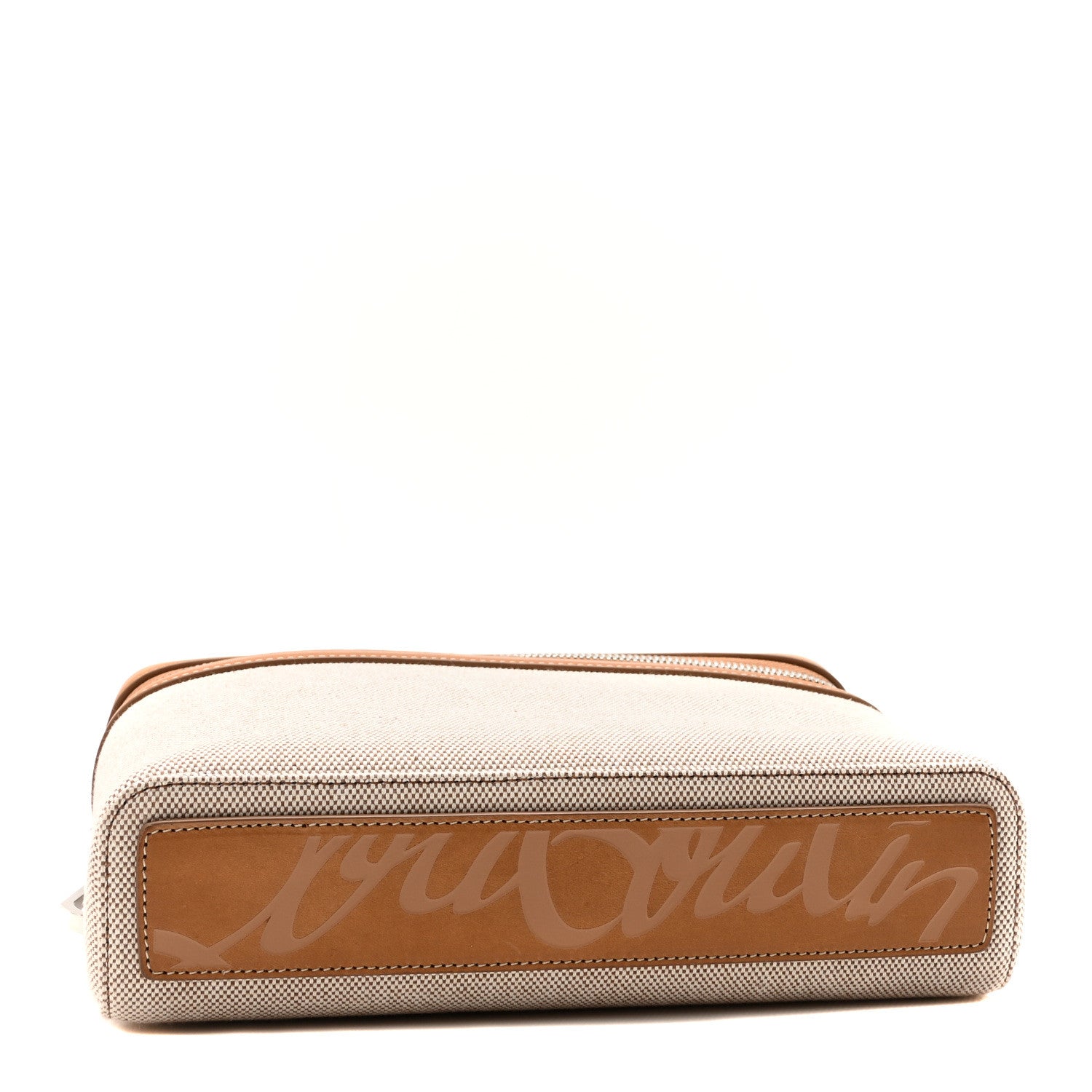 Christian Louboutin Granariso Canvas Calfskin Kypipouch Top Handle Messenger Bag Brownie Terra 4 of 9