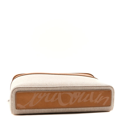 Christian Louboutin Granariso Canvas Calfskin Kypipouch Top Handle Messenger Bag Brownie Terra 4 of 9