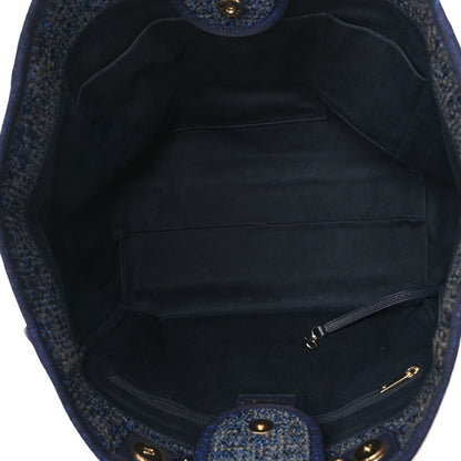 Chanel Denim Large Deauville Tote Navy Dark Blue 5 of 11