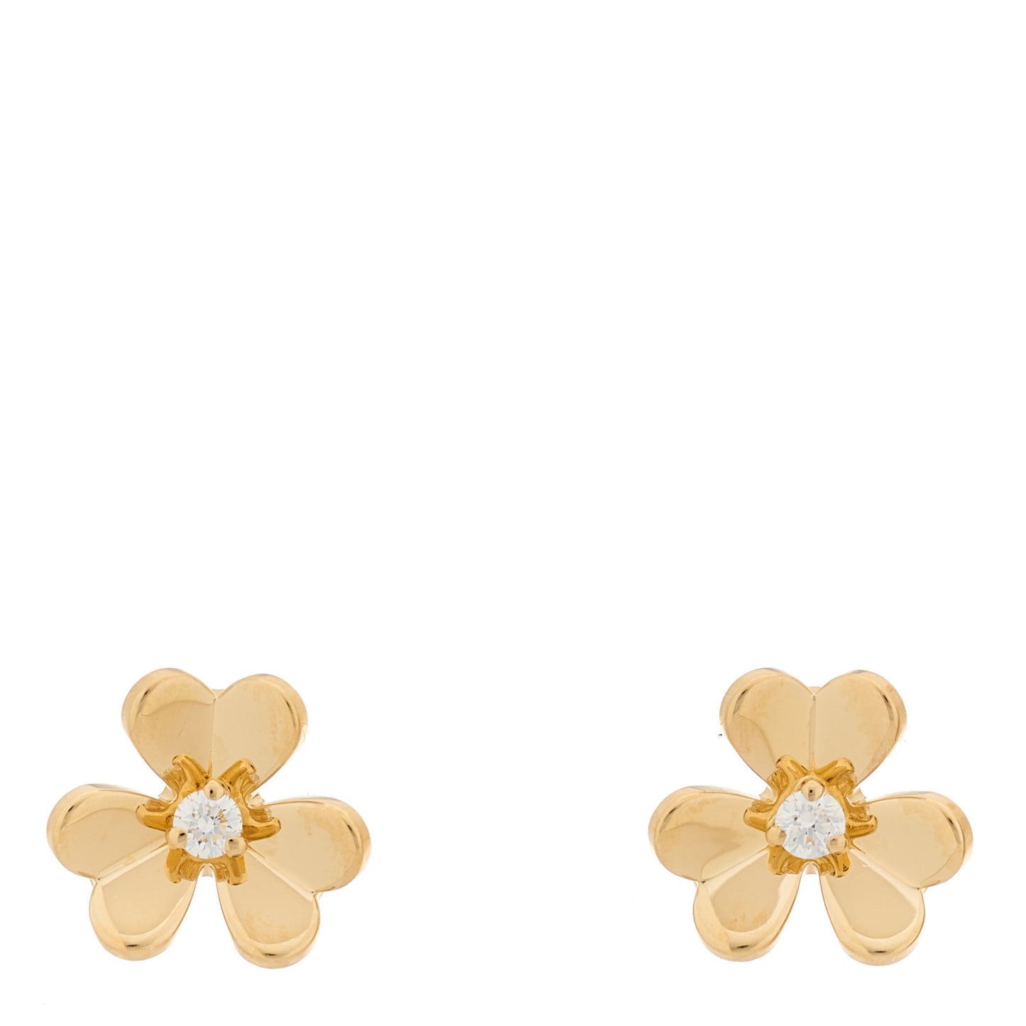 18K Yellow Gold Diamond Mini Frivole Earrings