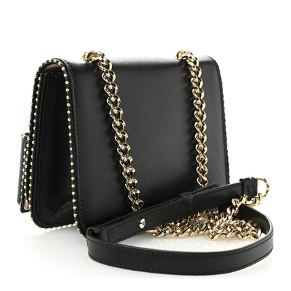 Salvatore Ferragamo Calfskin Studded Mini Vara Bow Rainbow Crossbody Bag Black 3 of 11