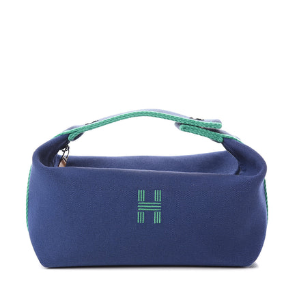 Hermes Canvas Small Bride-A-Brac Pouch Marine 1 of 6
