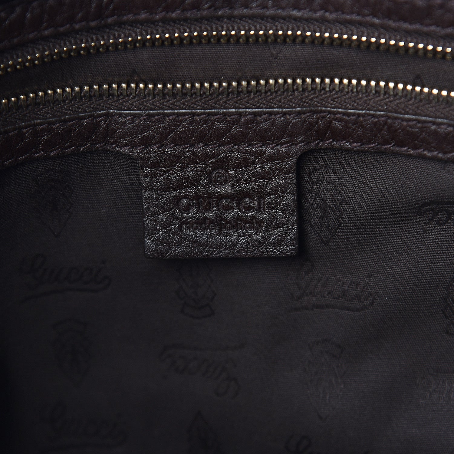 Gucci Calfskin Web Heritage Shoulder Bag Dark Brown 5 of 10