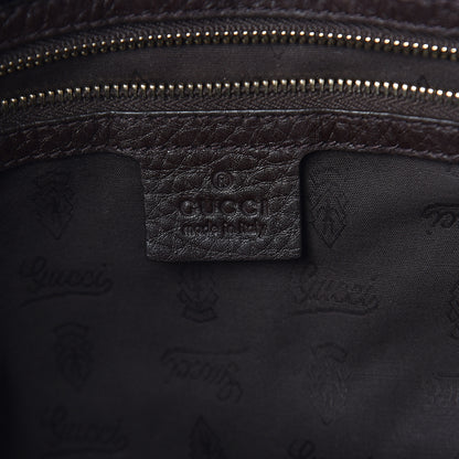 Gucci Calfskin Web Heritage Shoulder Bag Dark Brown 5 of 10