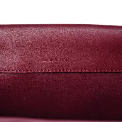 Christian Dior Calfskin Be Dior Double Flap White Burgundy 7 of 13